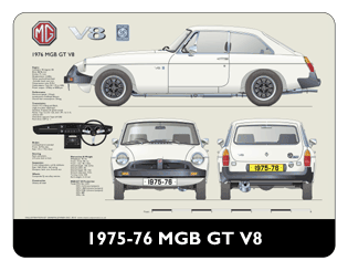 MGB GT V8 1975-76 Mouse Mat